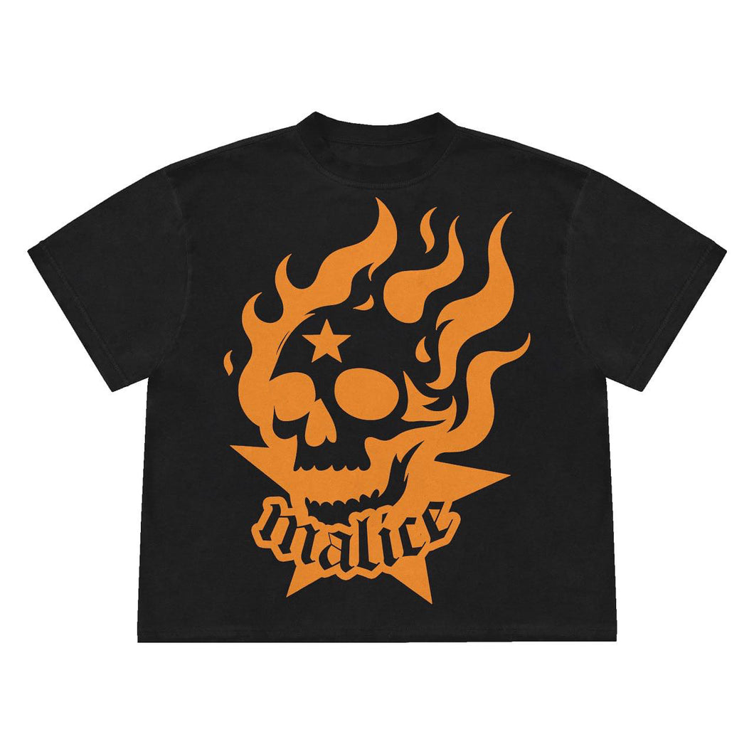 Orange Skull Tee